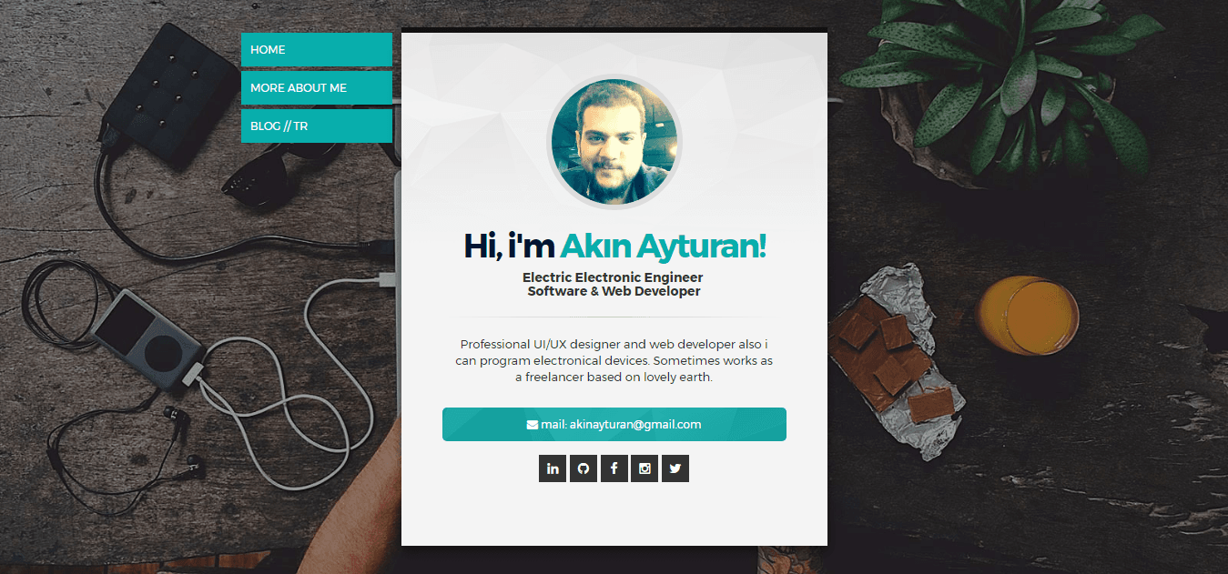 Akin ayturan website preview