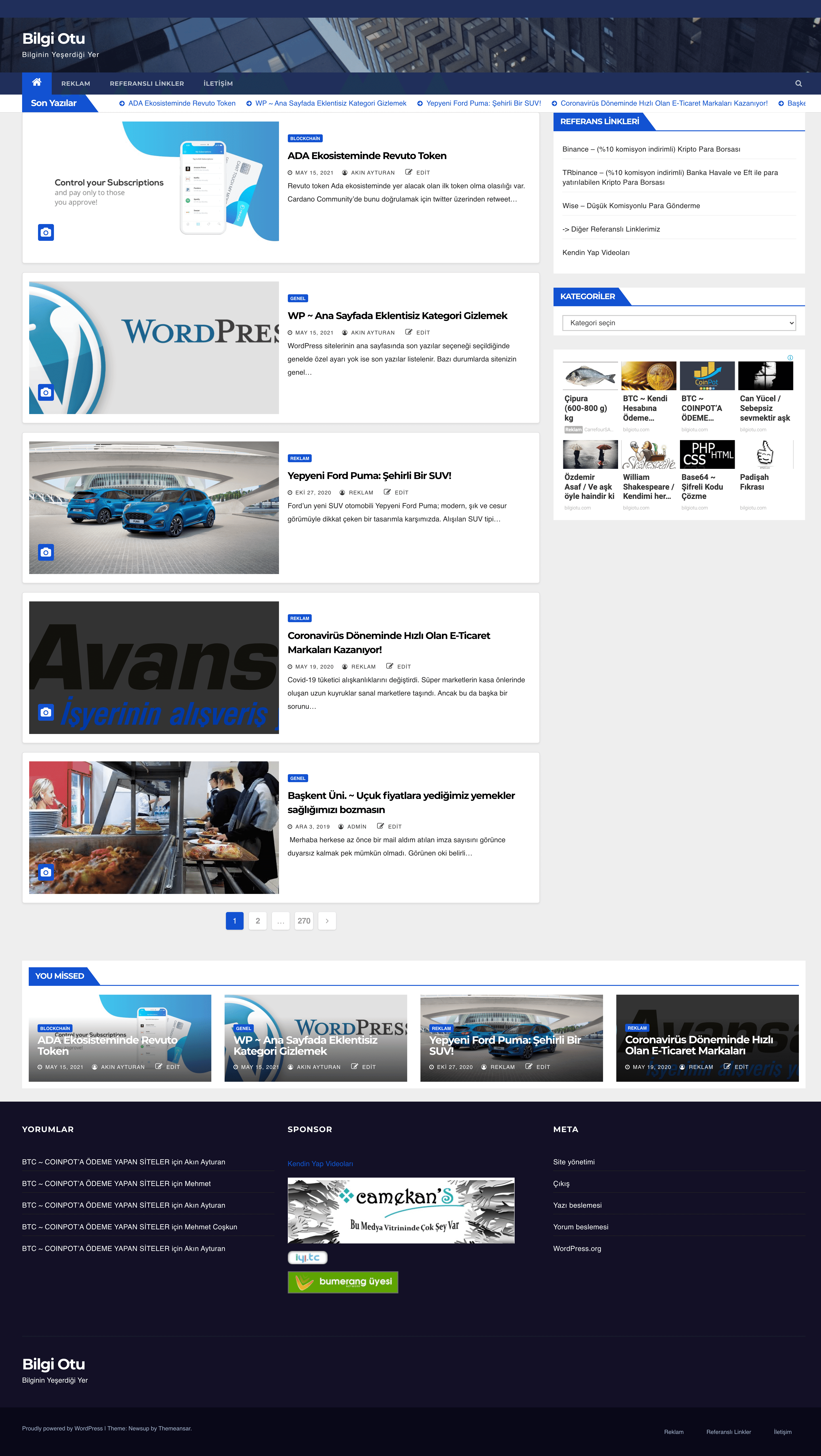 Bilgi Otu website preview