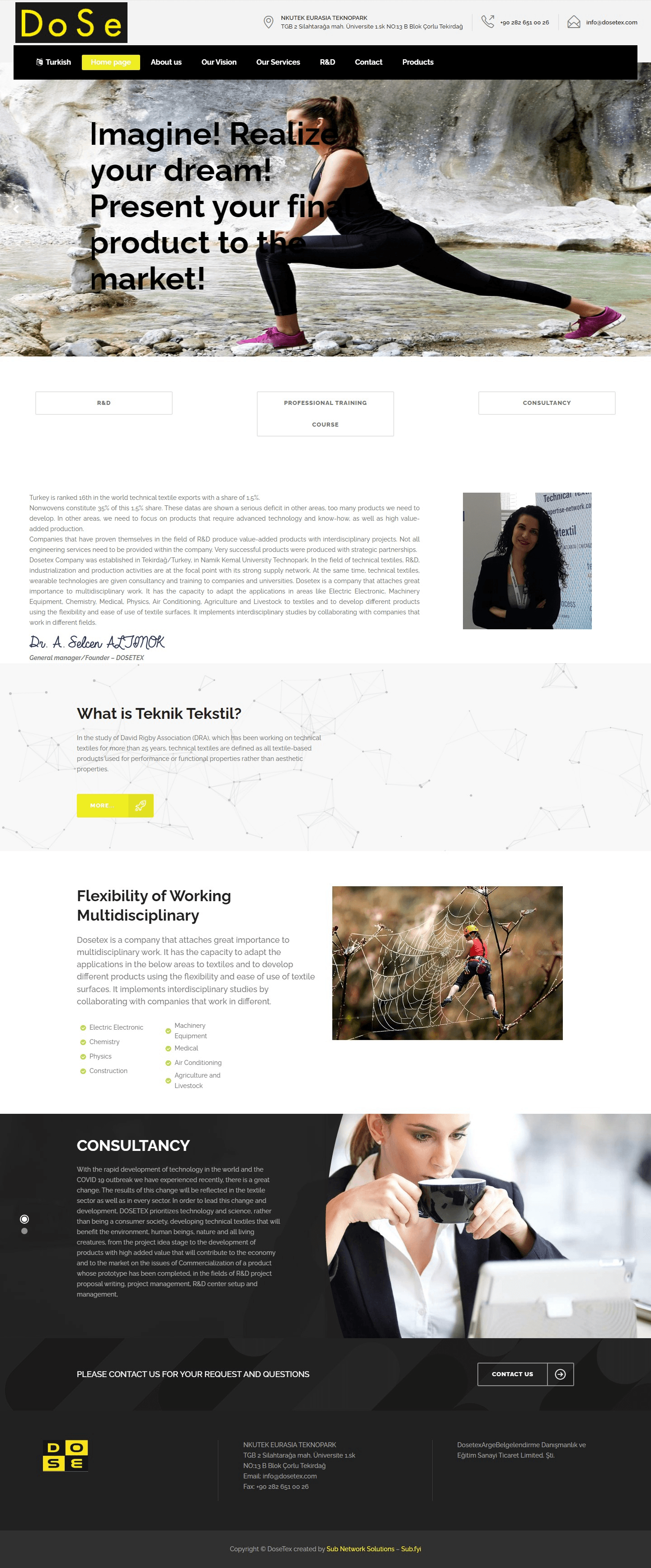 Dosetex website preview