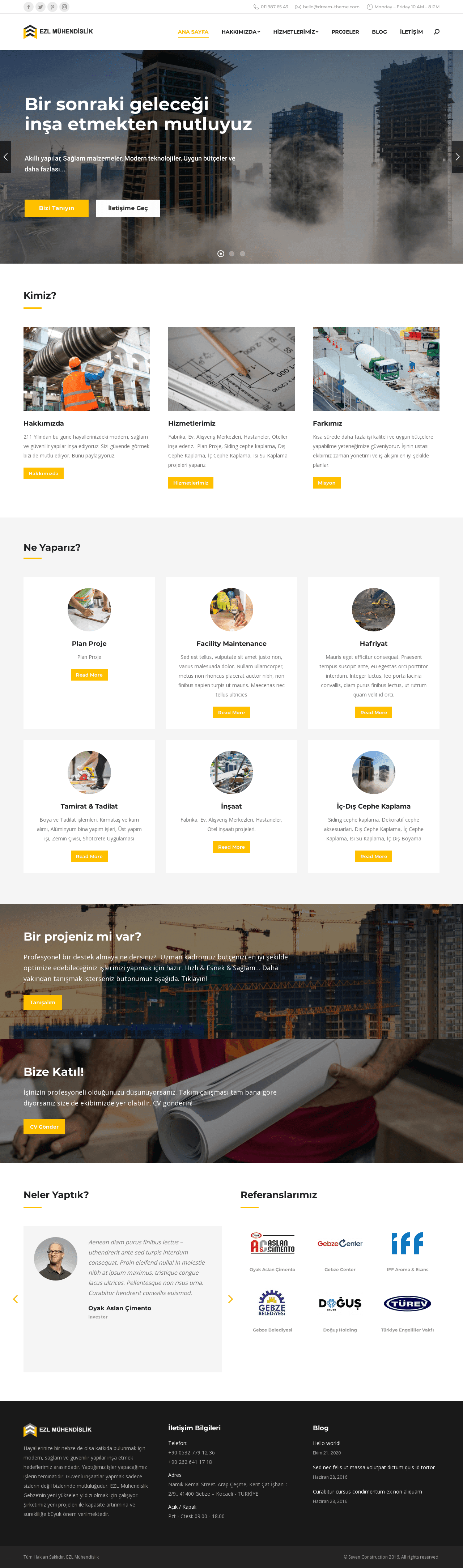 Ezlmuhendislik website preview