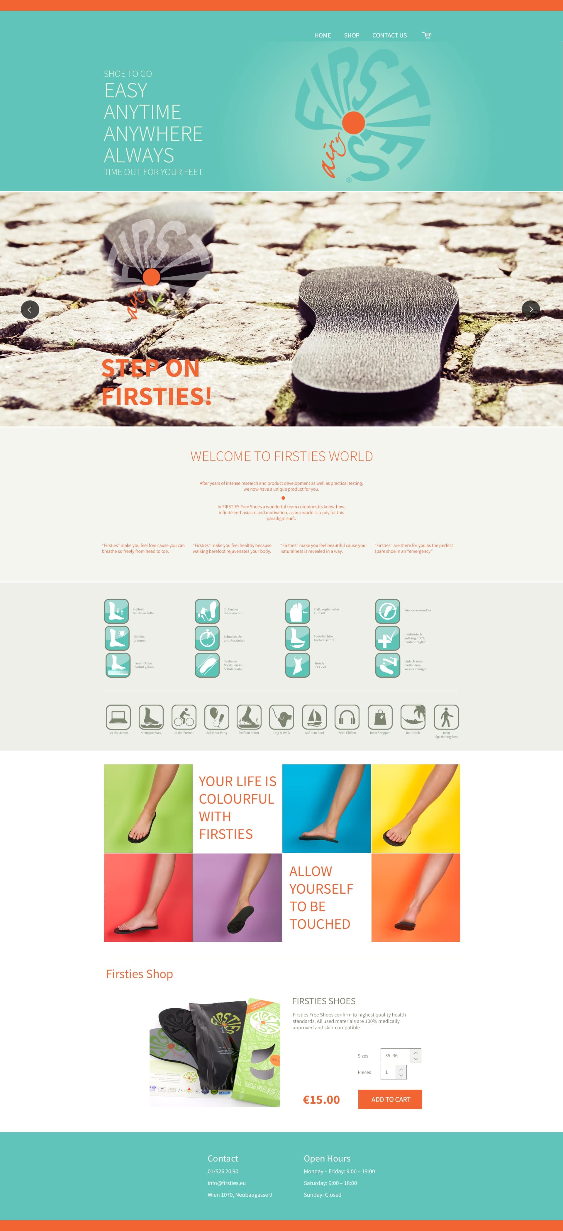 Firsties website preview