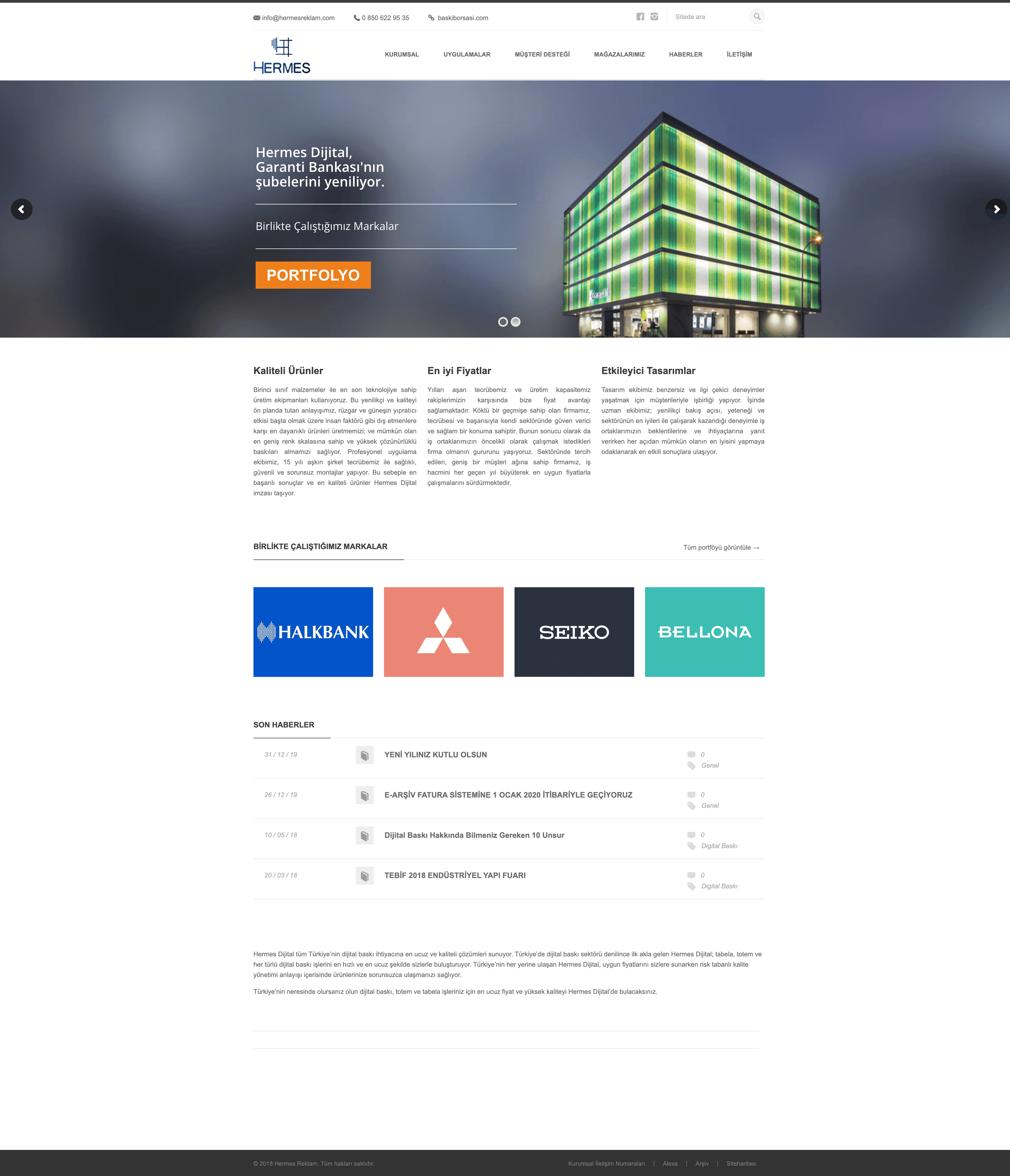 Hermesdijital website preview