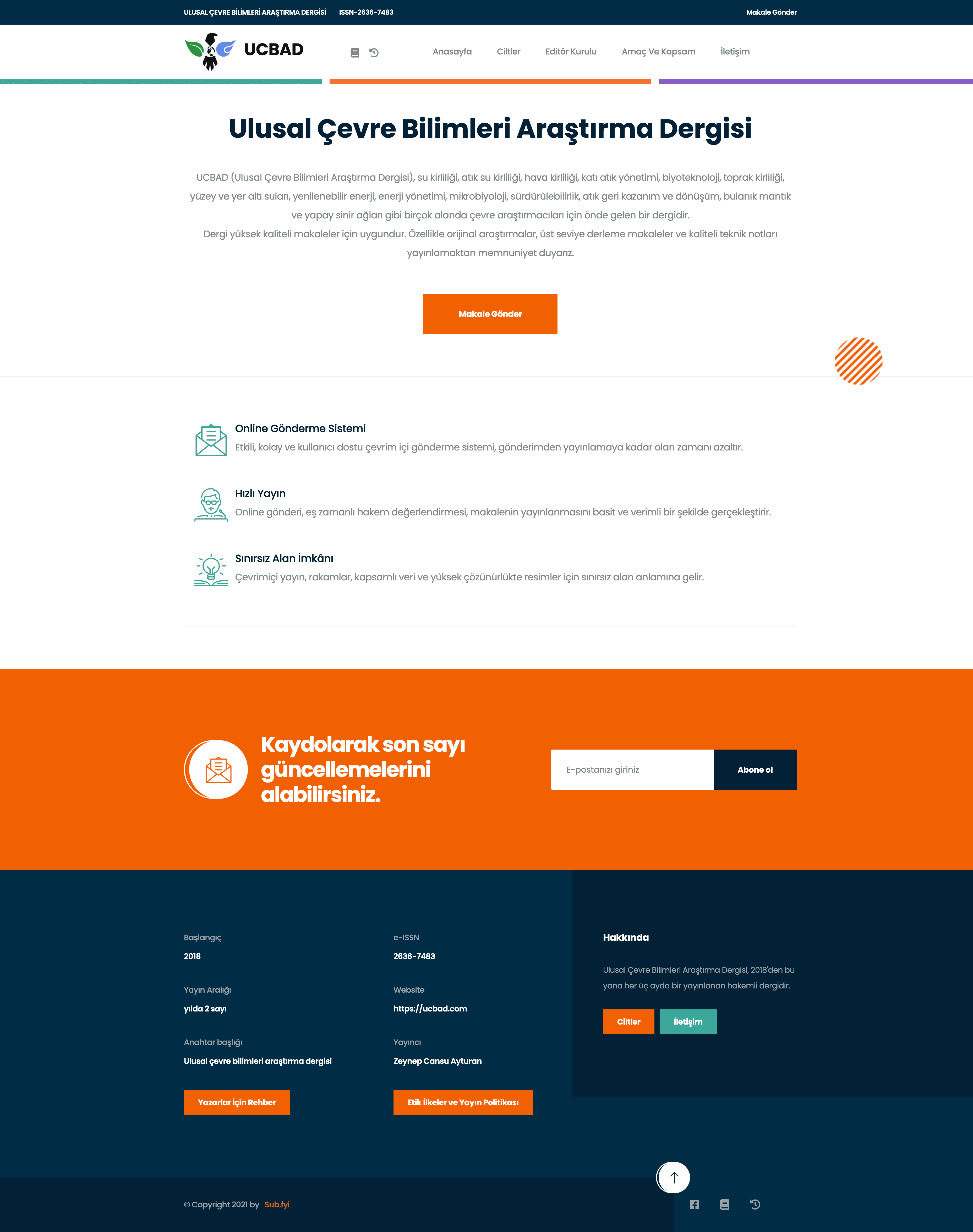 Ucbad website preview