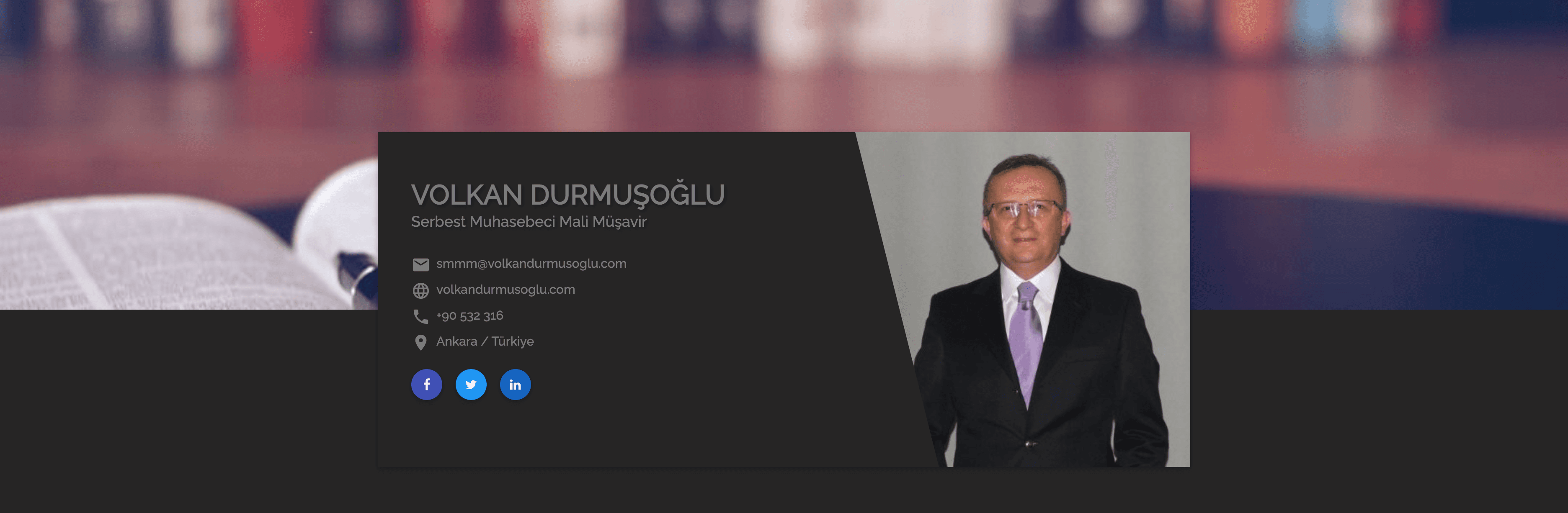 Volkandurmusoglu website preview